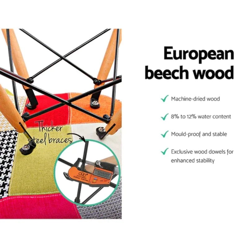 Multicolor Dining & Room Chair With Arms