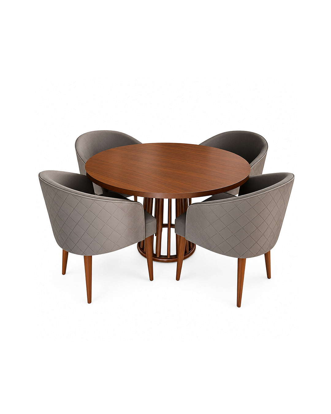 5-Piece Modern Round Dining Set BF-DTS