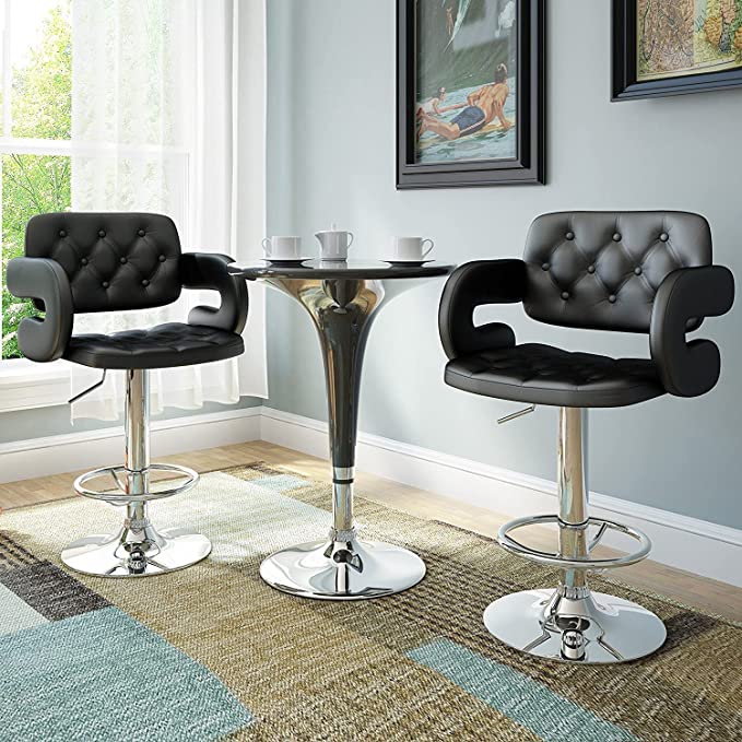 Luxury Chrome Adjustable Bar Stool BF-BS