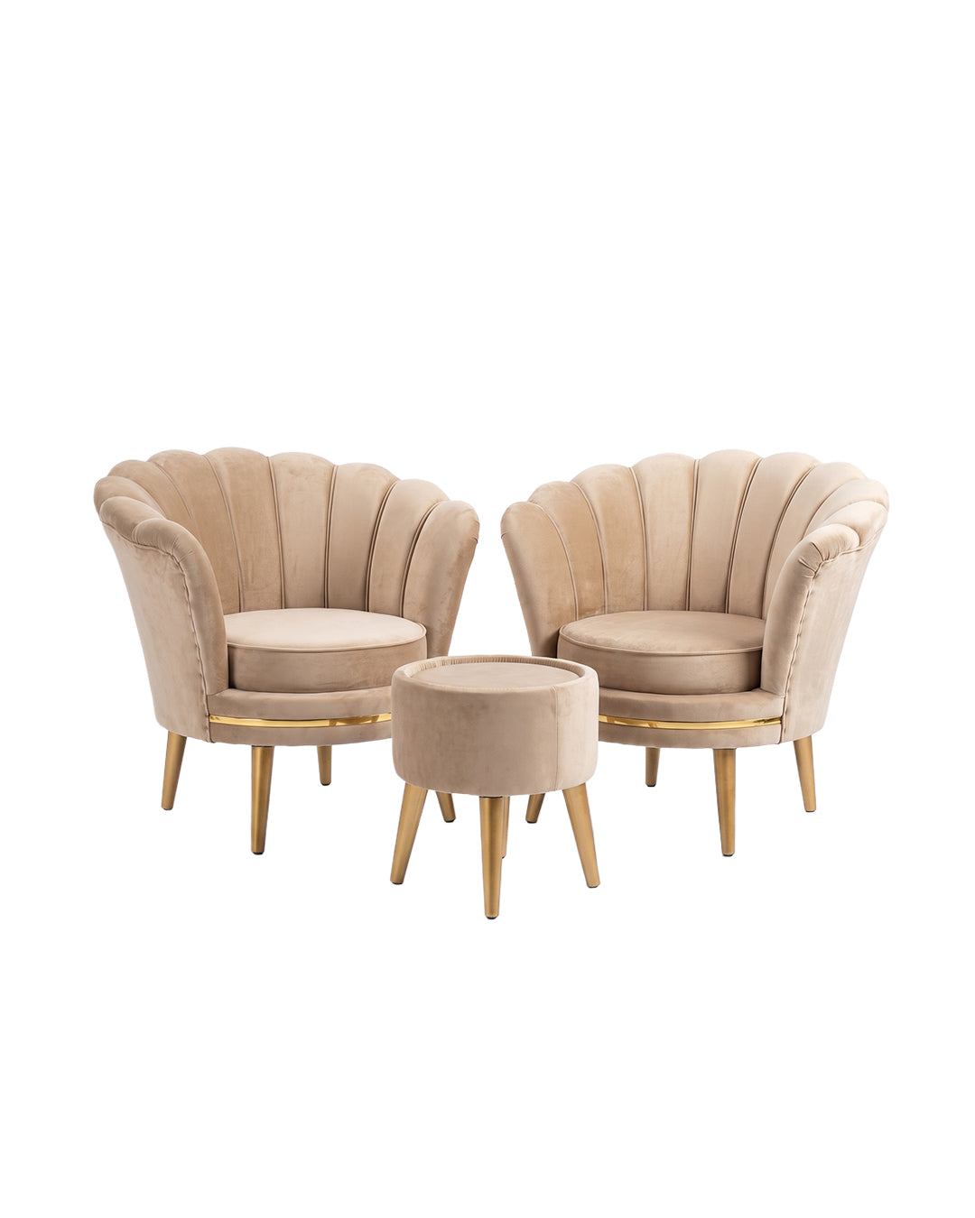 Modern Minimalistic Living Room Chair Set