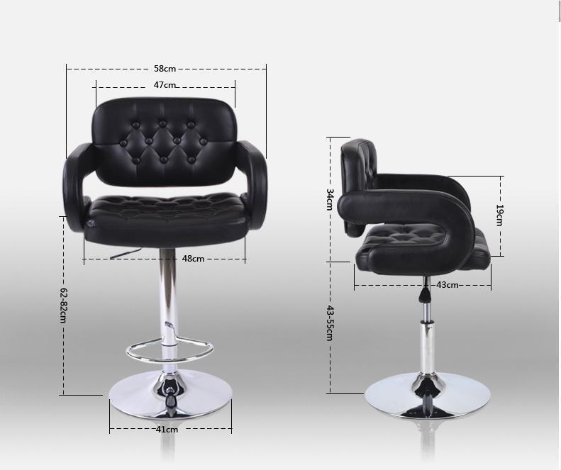 Luxury Chrome Adjustable Bar Stool BF-BS