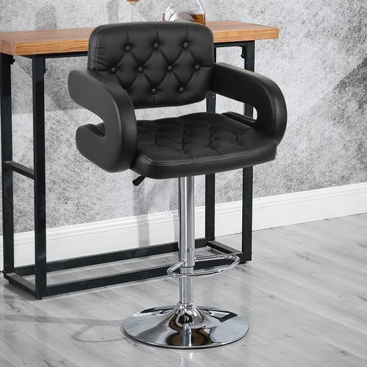 Luxury Chrome Adjustable Bar Stool BF-BS
