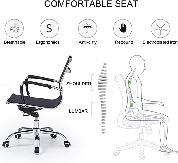 Mid Back Mesh Office Desk Chair