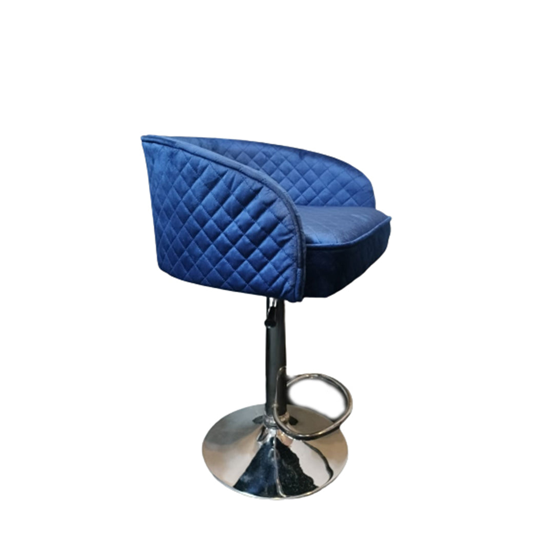 Hydraulic velvet counter stool