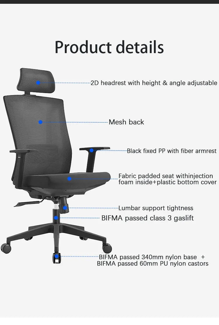 Adjustable Mesh Executive Computer Desk Chair