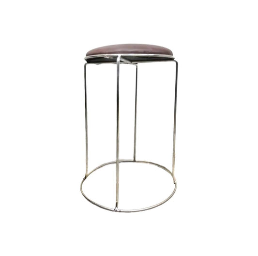 Modern Iron Chrome Round Stools