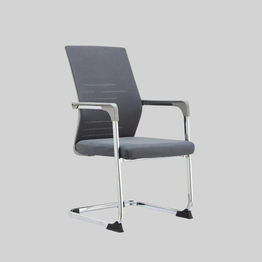 Modern Steel Structure Office Chair Without Wheels