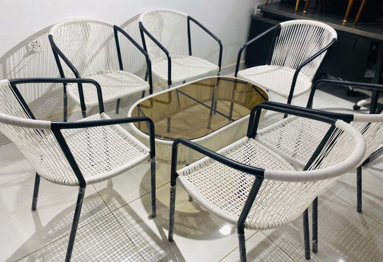 Woven Design Stackable Chairs With Table BF-WSC