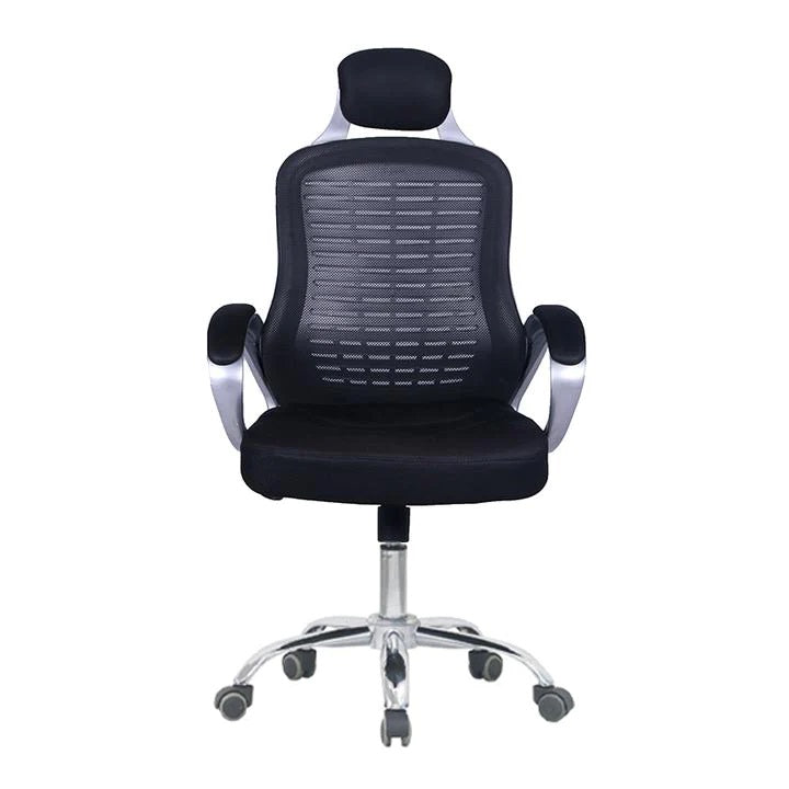 Black Mesh Mixed Material Office Chair