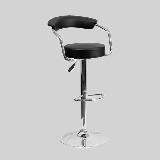 Black PVC Bar Stool BF-179