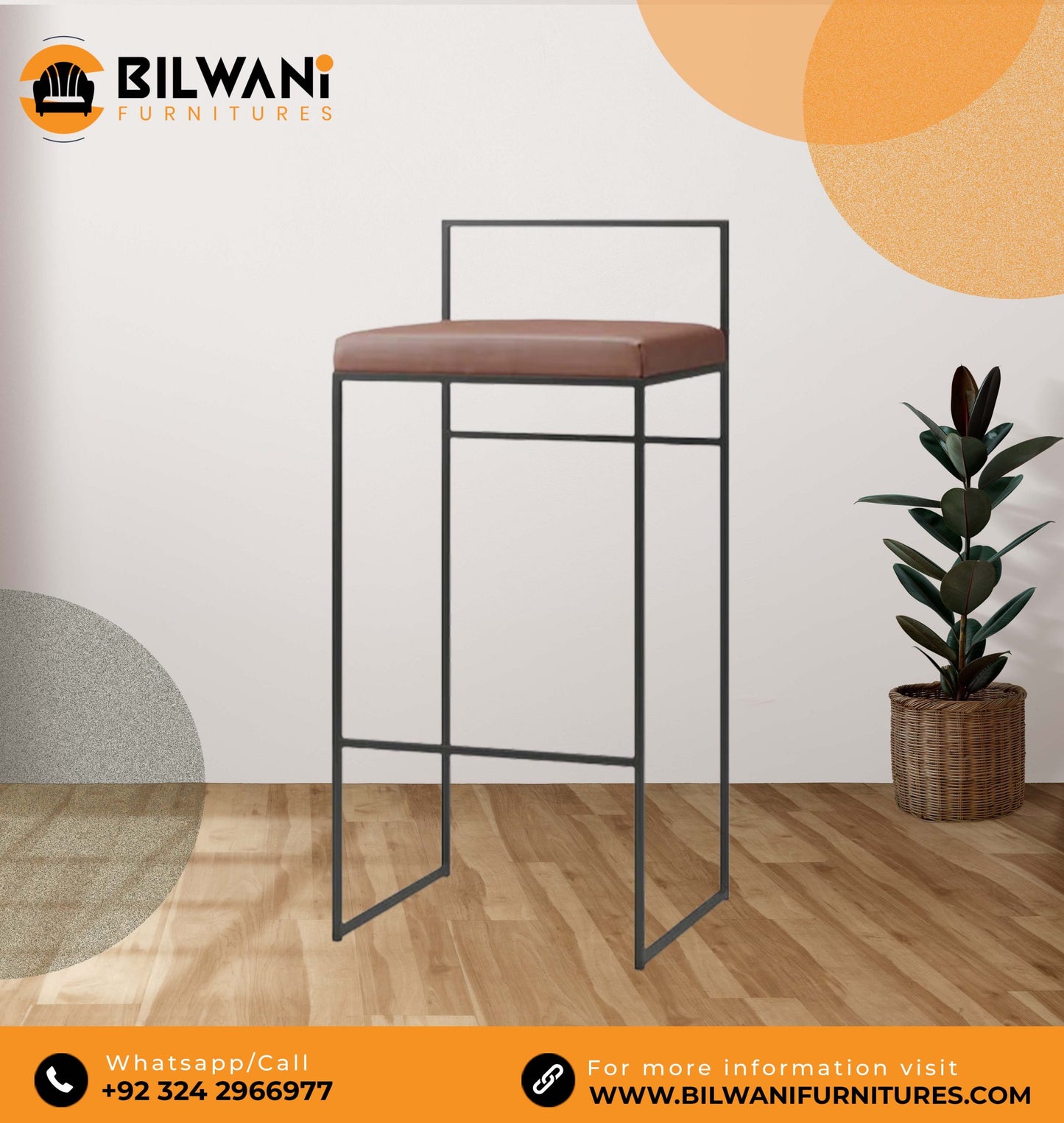 Modern Minimalist Counter and Bar Stool BF-182