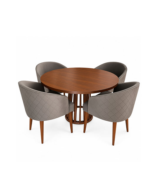 5-Piece Modern Round Dining Set BF-DTS