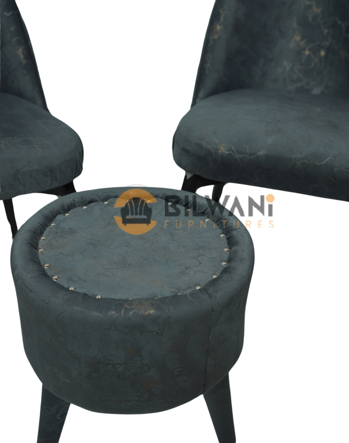 Set of 2 Dining Chairs with Coffee Table