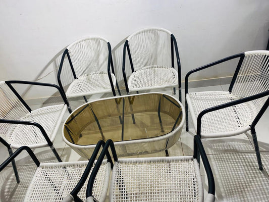 Woven Design Stackable Chairs With Table BF-WSC