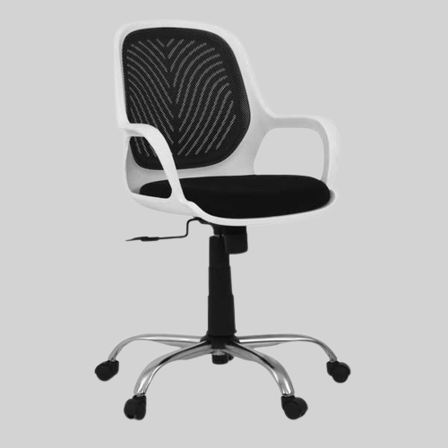 Mika Black & White Office Chair R-849