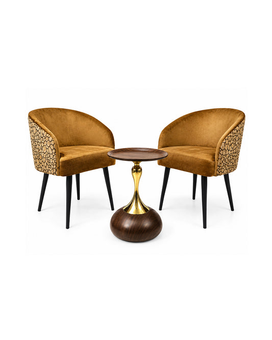 Modern Velvet Dining Set