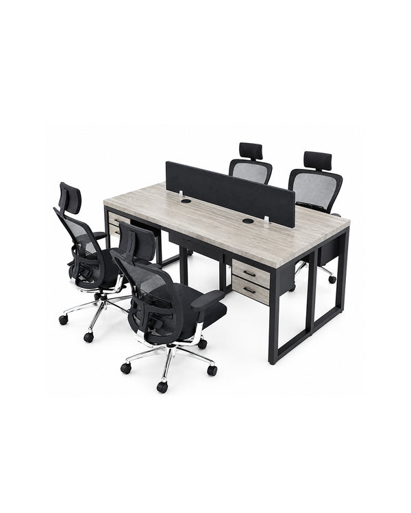 4 Seater Modular Office Workstation BF-WT03