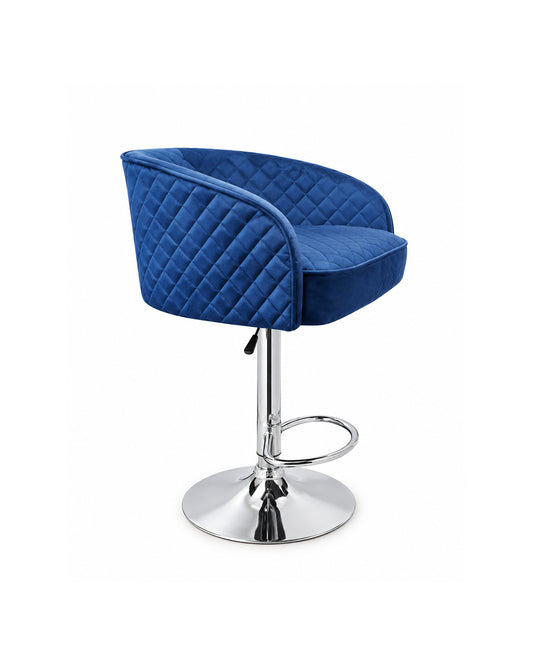 Hydraulic velvet counter stool