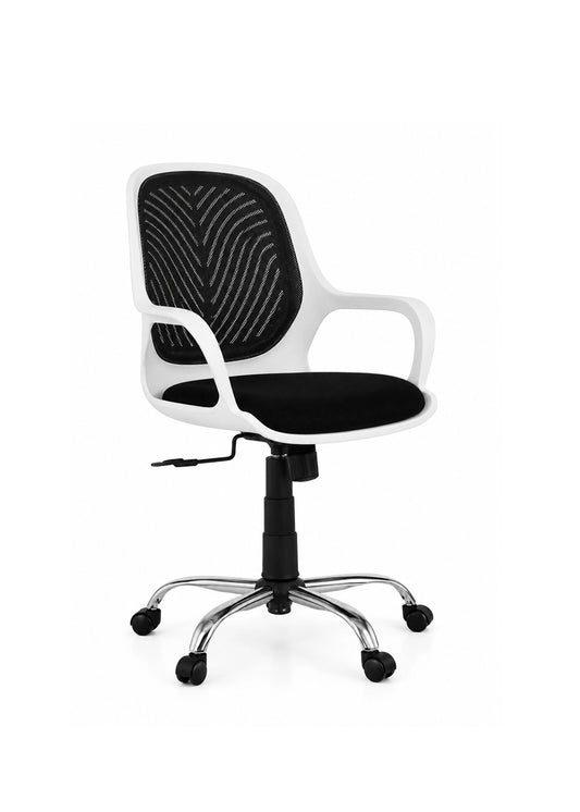Mika Black & White Office Chair R-849