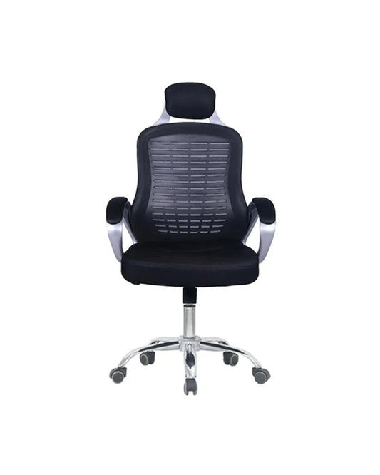 Black Mesh Mixed Material Office Chair