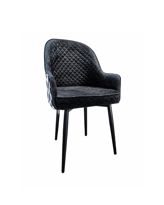 Glam Accent Zigzag Chair