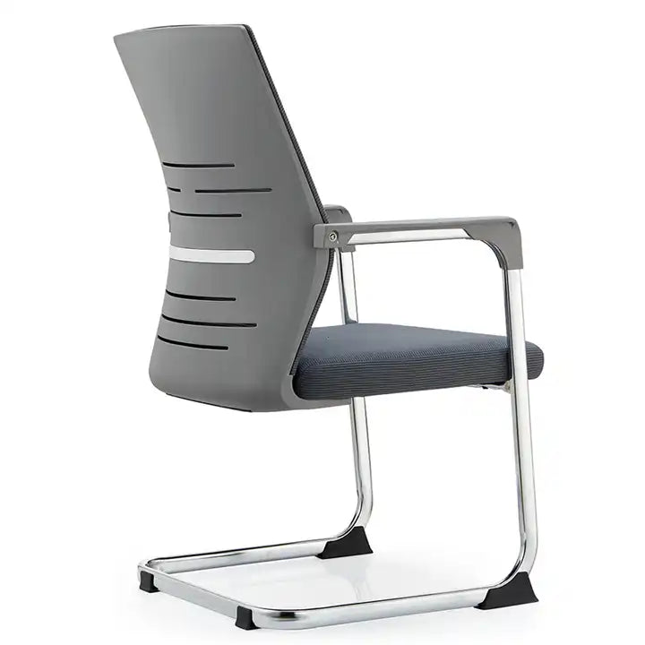 Modern Steel Structure Office Chair Without Wheels