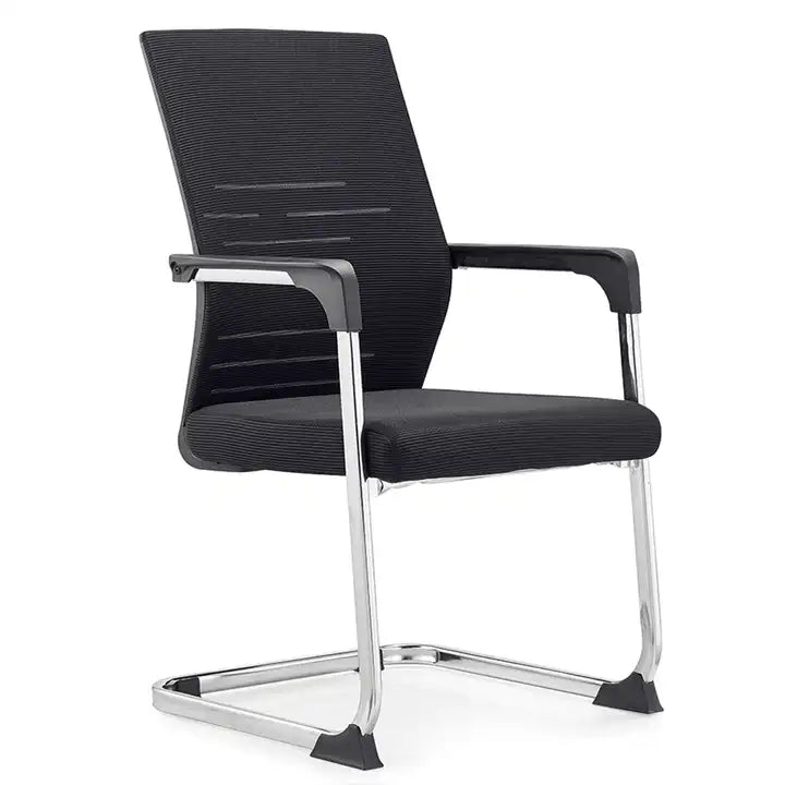 Modern Steel Structure Office Chair Without Wheels