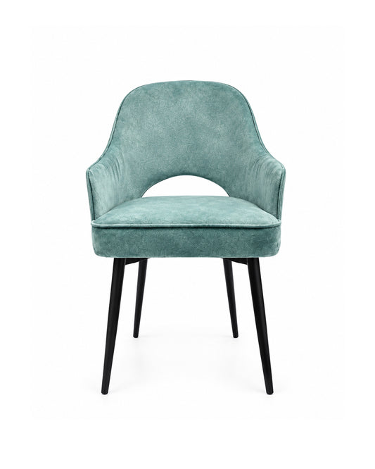 Turkish Texture Velvet Fabric Dinning Chair