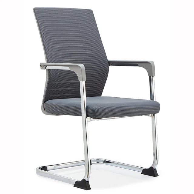 Modern Steel Structure Office Chair Without Wheels