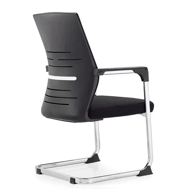 Modern Steel Structure Office Chair Without Wheels