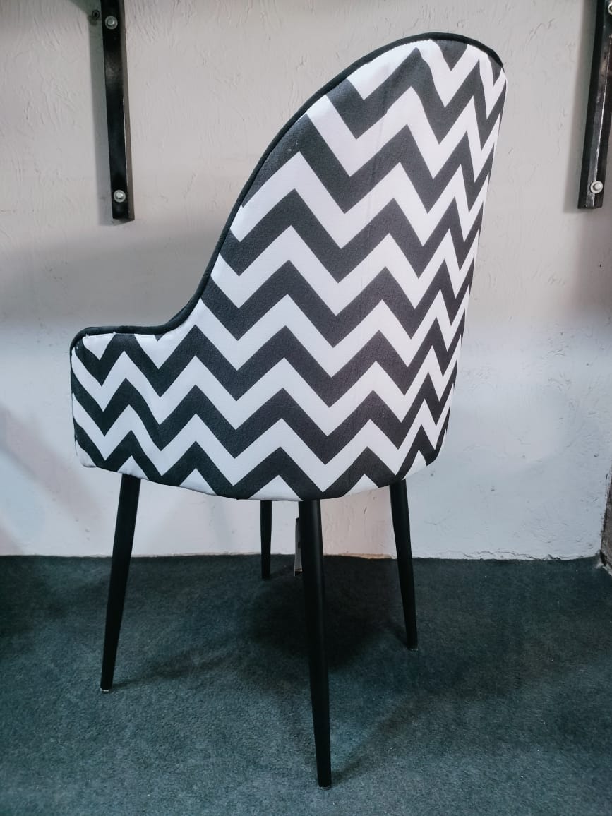 Glam Accent Zigzag Chair