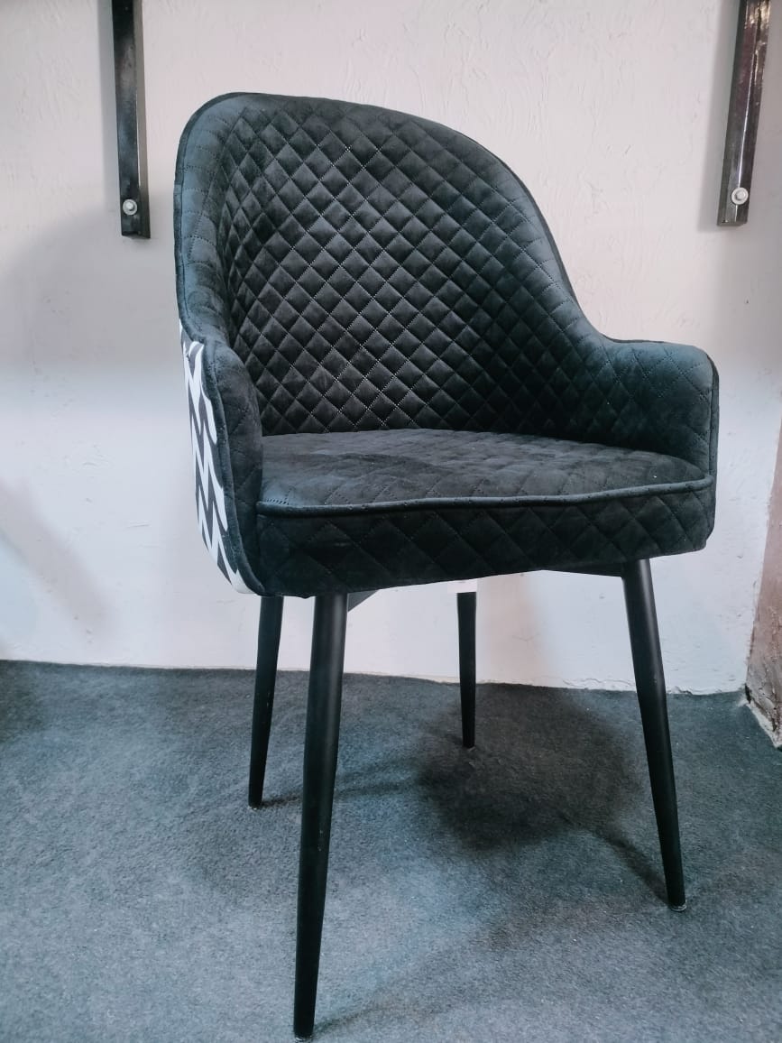 Glam Accent Zigzag Chair