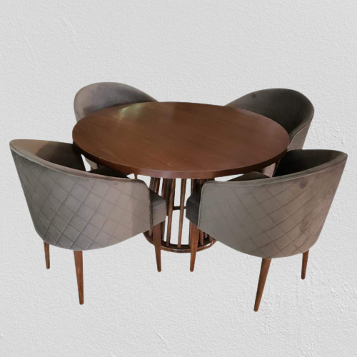 5-Piece Modern Round Dining Set BF-DTS