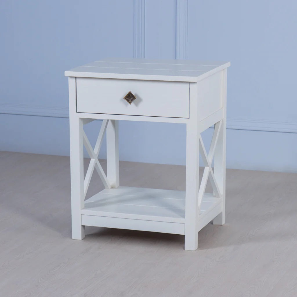 Solid Wood King Size Bed Side Table (MDF)