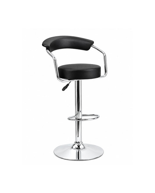 Black PVC Bar Stool BF-179