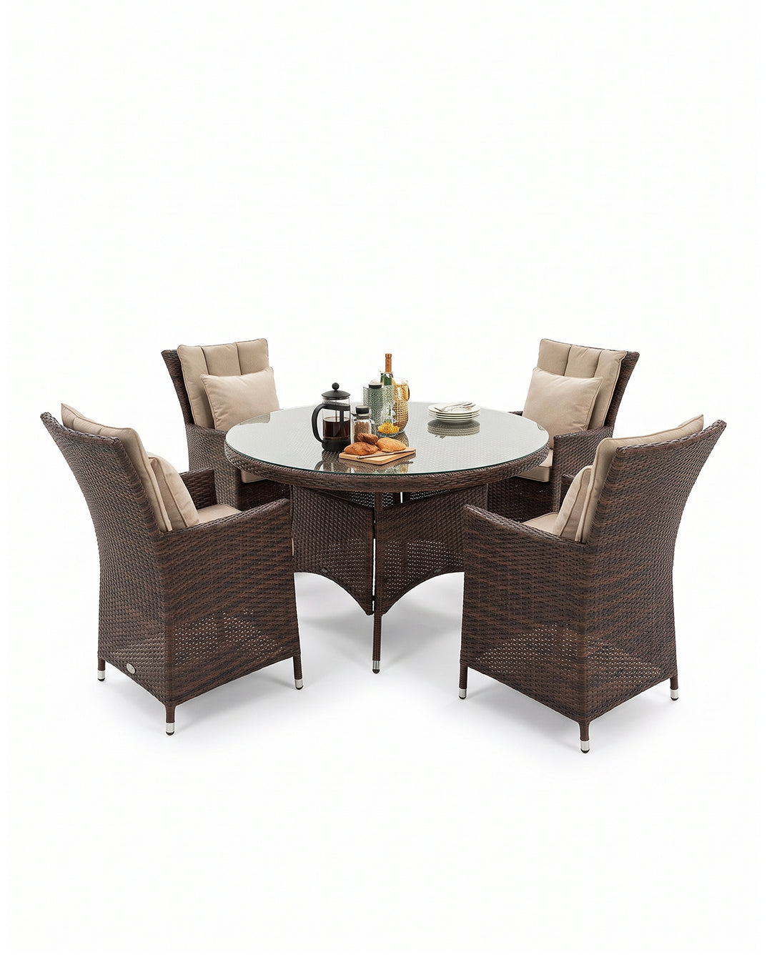 Rattan Outdoor Chair Table Set