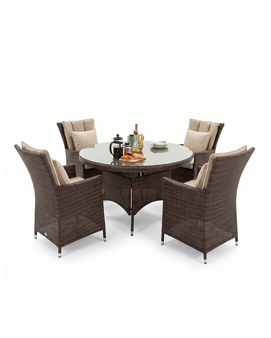 Rattan Outdoor Chair Table Set